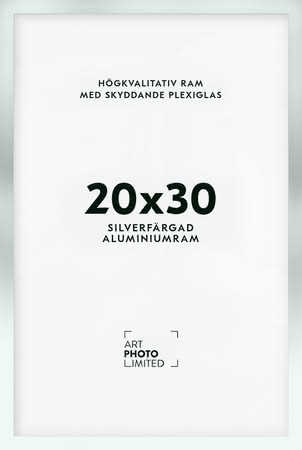 Matt silver Aluminiumram 20x30cm Matt silver Aluminiumram 20x30cm