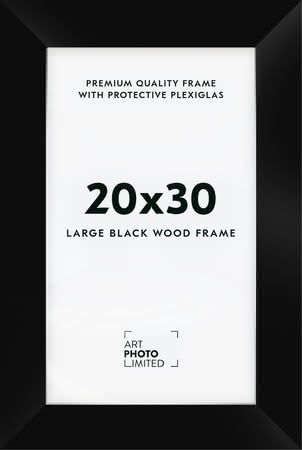 Wide Black Wooden frame 20x30cm