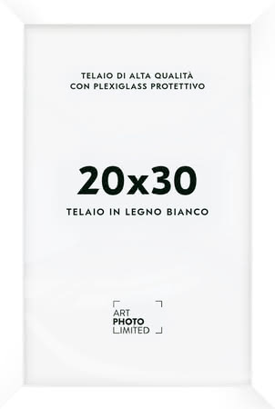 Bianco Cornice in legno 20x30cm Bianco Cornice in legno 20x30cm