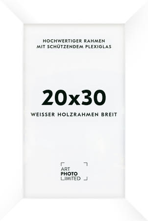 Holzrahmen Weiß Breit 20x30cm Holzrahmen Weiß Breit 20x30cm