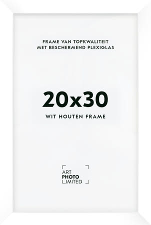 Houten lijst Witte 20x30cm Houten lijst Witte 20x30cm