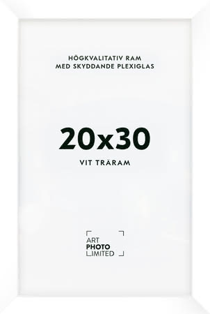 Vit Träram 20x30cm Vit Träram 20x30cm