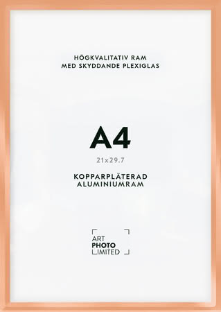 Koppar Aluminiumram 21x29.7cm Koppar Aluminiumram 21x29.7cm
