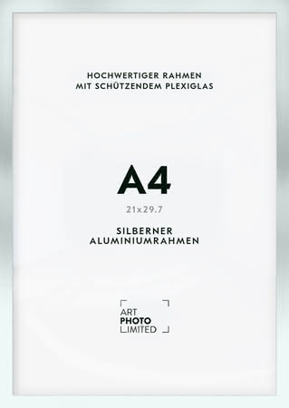 Alurahmen Silber Matt A4