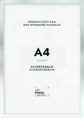 Matt silver Aluminiumram A4 Matt silver Aluminiumram A4