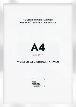 Alurahmen Weiß A4 Alurahmen Weiß A4