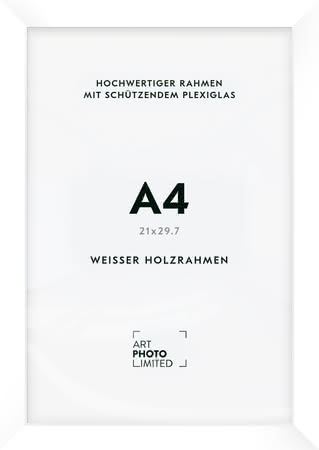 Holzrahmen Weiß A4 Holzrahmen Weiß A4