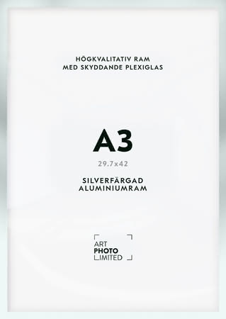 Matt silver Aluminiumram A3 Matt silver Aluminiumram A3