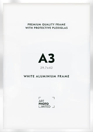 White Aluminum frame A3 White Aluminum frame A3