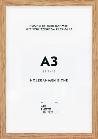 Holzrahmen Eiche Natur A3