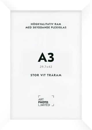 Stor Vit Träram A3 Stor Vit Träram A3