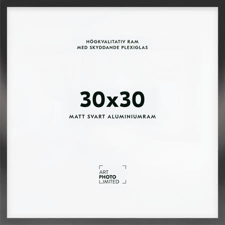 Svart Aluminiumram 30x30cm Svart Aluminiumram 30x30cm