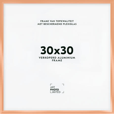 Aluminium lijst Koper 30x30cm