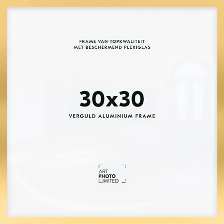Aluminium lijst Goud 30x30cm