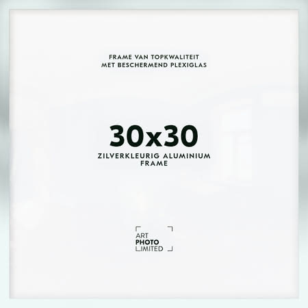 Aluminium lijst Zilverkleurige 30x30cm