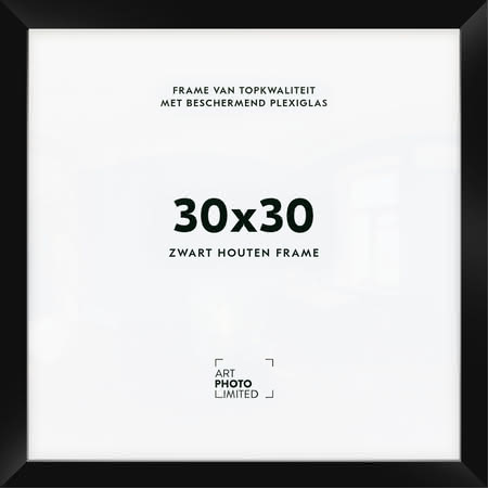 Houten lijst Zwart 30x30cm