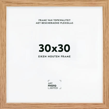 Houten lijst Natuur eiken 30x30cm