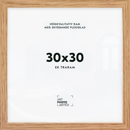 Naturlig ek Träram 30x30cm Naturlig ek Träram 30x30cm