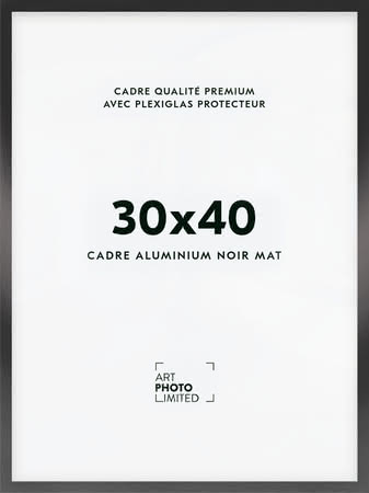 Cadre en aluminium noir 30x40cm Cadre en aluminium noir 30x40cm