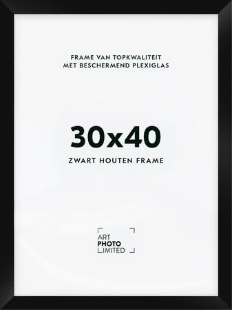 Houten lijst Zwart 30x40cm