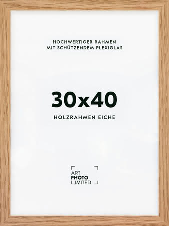 Holzrahmen Eiche Natur 30x40cm