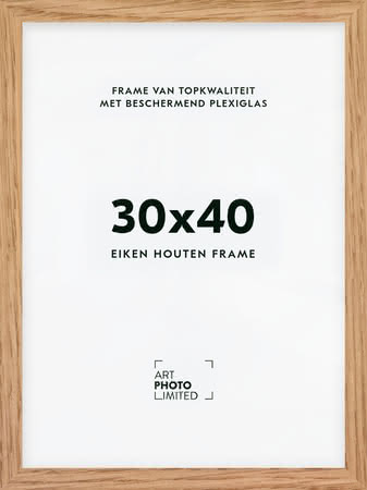 Houten lijst Natuur eiken 30x40cm
