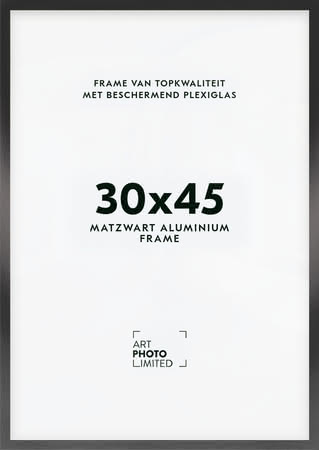 Aluminium lijst Zwart 30x45cm
