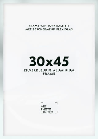 Aluminium lijst Zilverkleurige 30x45cm