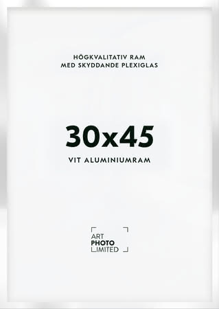 Vit Aluminiumram 30x45cm Vit Aluminiumram 30x45cm