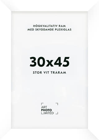 Stor Vit Träram 30x45cm Stor Vit Träram 30x45cm