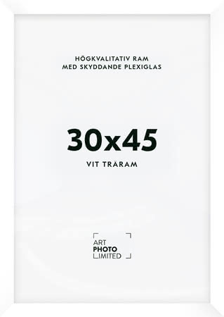 Vit Träram 30x45cm Vit Träram 30x45cm