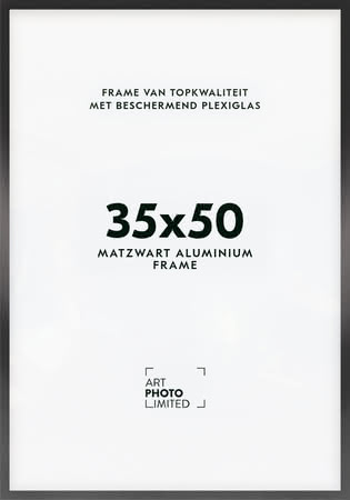 Aluminium lijst Zwart 35x50cm