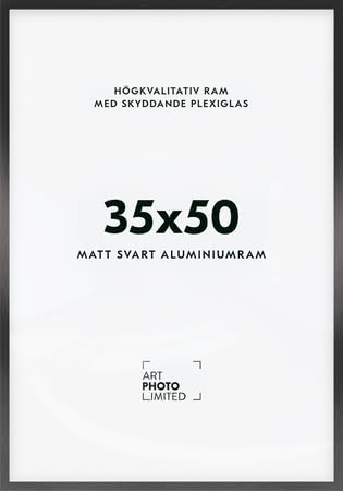 Svart Aluminiumram 35x50cm Svart Aluminiumram 35x50cm