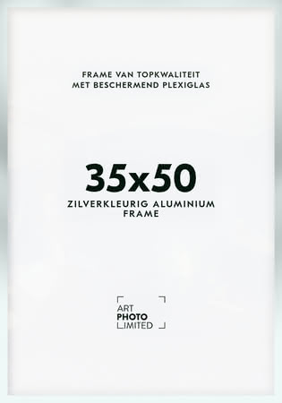 Aluminium lijst Zilverkleurige 35x50cm