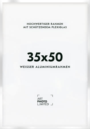 Alurahmen Weiß 35x50cm Alurahmen Weiß 35x50cm