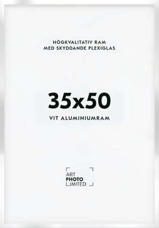 Vit Aluminiumram 35x50cm Vit Aluminiumram 35x50cm