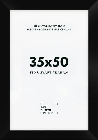 Stor Svart Träram 35x50cm Stor Svart Träram 35x50cm