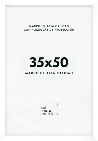 Blanco Marco de madera 35x50cm Blanco Marco de madera 35x50cm