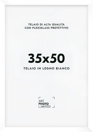 Bianco Cornice in legno 35x50cm Bianco Cornice in legno 35x50cm