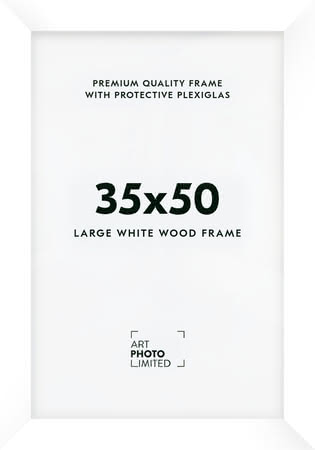 Wide White Wooden frame 35x50cm Wide White Wooden frame 35x50cm