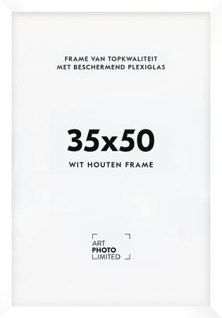 Houten lijst Witte 35x50cm Houten lijst Witte 35x50cm