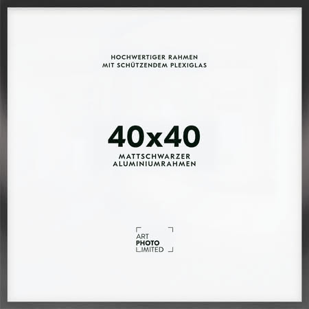 Alurahmen Schwarz 40x40cm