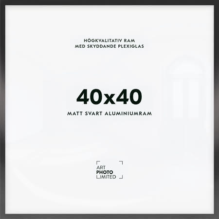 Svart Aluminiumram 40x40cm Svart Aluminiumram 40x40cm