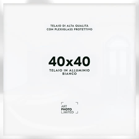 Bianco Cornice in alluminio 40x40cm Bianco Cornice in alluminio 40x40cm