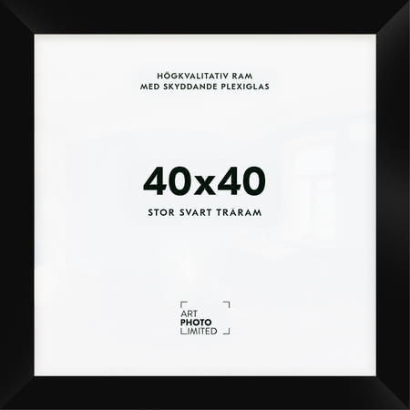 Stor Svart Träram 40x40cm Stor Svart Träram 40x40cm