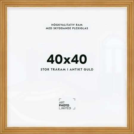 Stor Antik Förgylld Träram 40x40cm Stor Antik Förgylld Träram 40x40cm