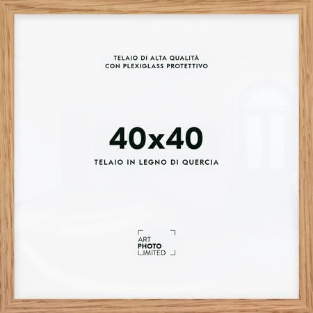 Rovere naturale Cornice in legno 40x40cm Rovere naturale Cornice in legno 40x40cm