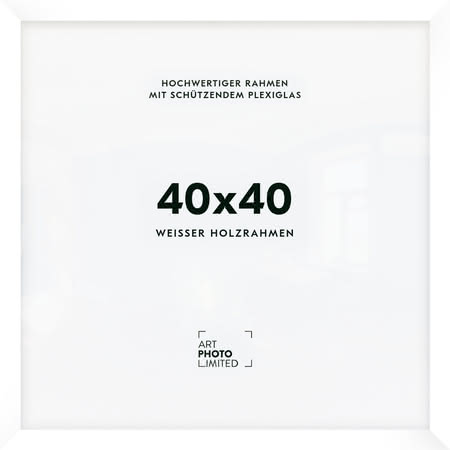 Holzrahmen Weiß 40x40cm Holzrahmen Weiß 40x40cm