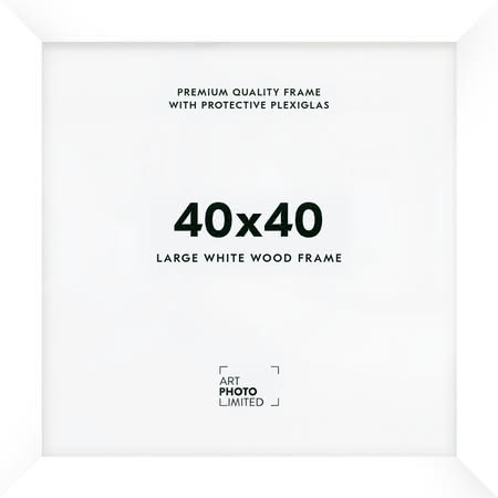 Wide White Wooden frame 40x40cm Wide White Wooden frame 40x40cm