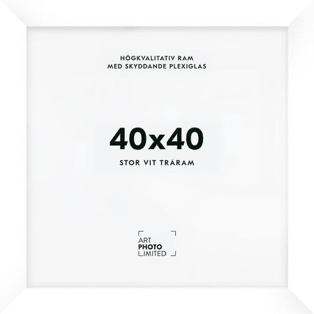 Stor Vit Träram 40x40cm Stor Vit Träram 40x40cm